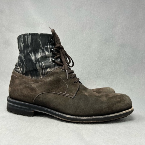 Magnanni Mens 15207 Brown Chocolate Suede Spanish Lace Up Boots Size 10M - Picture 4 of 13